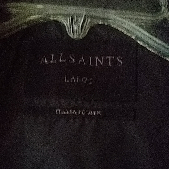 All Saints Italian Cloth Ramac Shearling Coat - Picture 4 of 4